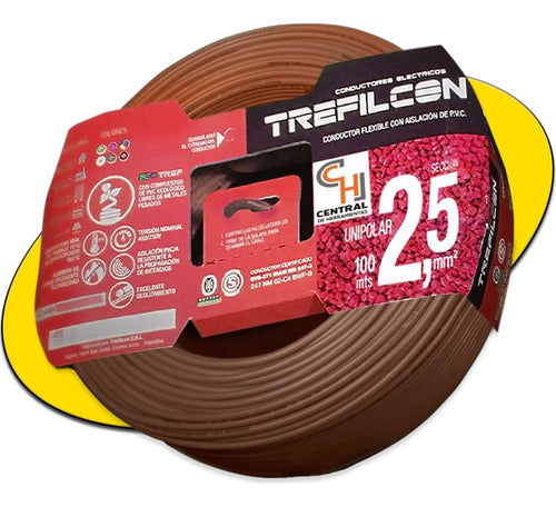 Trefilcon Unipolar Cable 100 Meters 2.5mm Brown 0