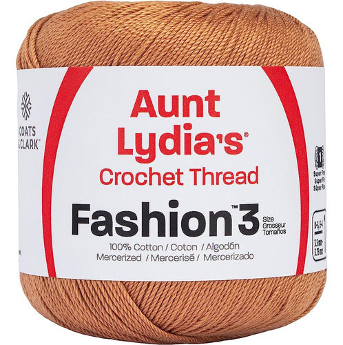 Aunt Lydia Fashion Crochet Cotton, Size 3, Copper Mist 0