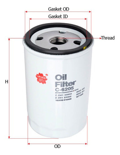 Cymaco Oil Filter Volkswagen Bora (1j2) 1.8 T Gasoline 1998-2005 0