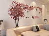 Hurricane Fur Assistant 3D Couple Tree Wall Stickers Mural Living Room Bedroom 2