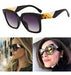 Generic Large Frame Tri-color Sunglasses 2