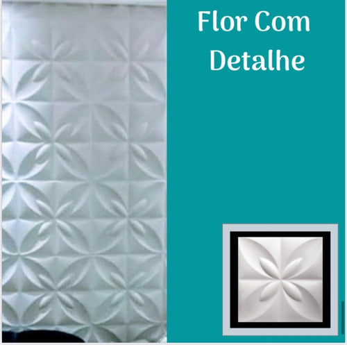 Forma 3d Abs Gesso/cimento (flor Do Oriente 34x34cm) 1