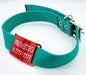 Medallas Para Perros Large Red Passant + Green Collar 3cm 2