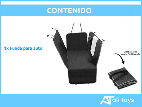 Alitrade Funda Auto Cubre Asiento Ventana Bolsillo Perro Mascotas 7