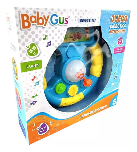 Volante Didáctico Interactivo Con Luz Y Sonido Babygus 53913 4