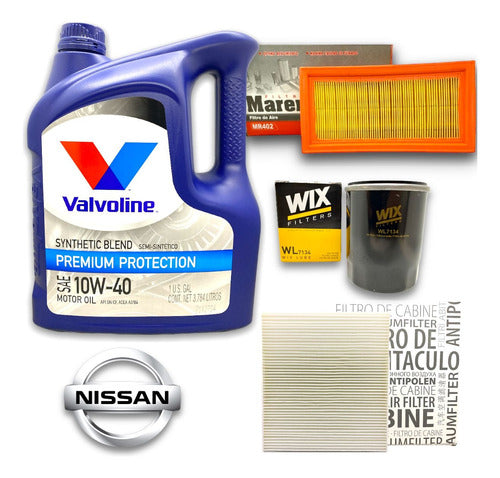 Kit Service Filtros + Aceite Valvoline March Note Versa 1.6 0