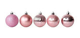 Bolas Para Arbol De Navidad X25u./ 6cm/ Rosa 1