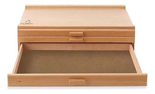 7Elements Artist Storage Supply Box - Wooden D 2