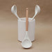 Potiers Home Silicone Spoon with Wooden Handle - White 1