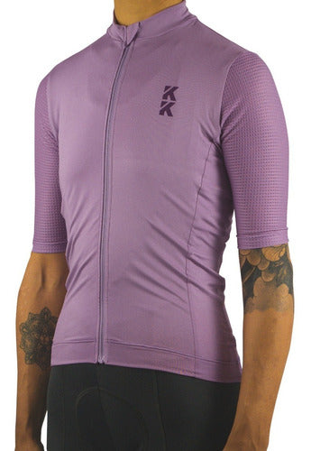 Women's Cycling Jersey Lilac Boreal Violet Keep Klimbing KK 1