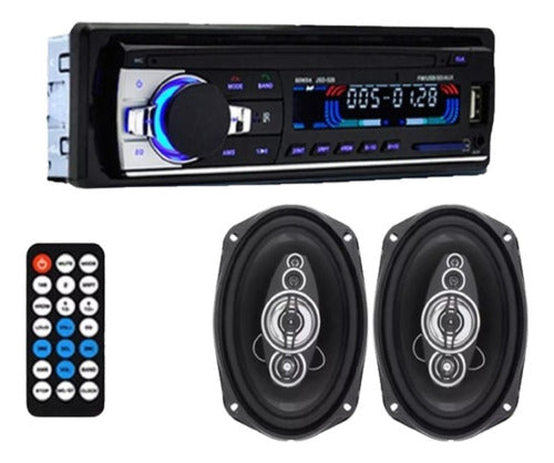 Smart Tech Stereo Bluetooth JSD-520 + 2 Auto Speakers Kit 0