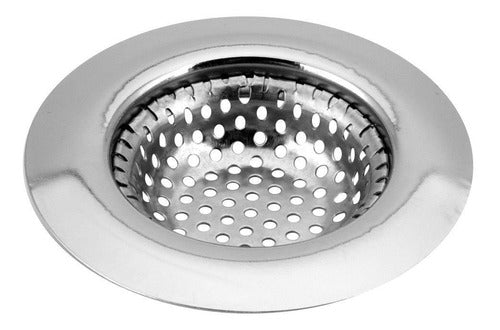 4 Ralos Pia Grande Inox Brilho Borda Cozinha Prático 11 Cm 1