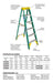 Escalera De Fibra De Vidrio 6 Escalones 1.85mts Aprobada 1