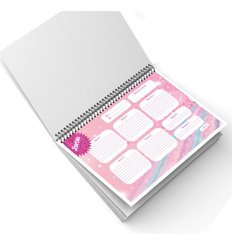 C-DIGITALART Planner Semanal Perpetuo A4 Barbie 0