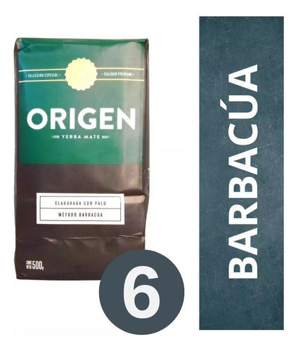 Origen Yerba Mate Barbacuá 2kg - X1 Pack 0