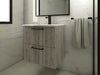 Mueble De Baño Mdf 18mm 60cm Madera Gris + Bacha De Loza 1