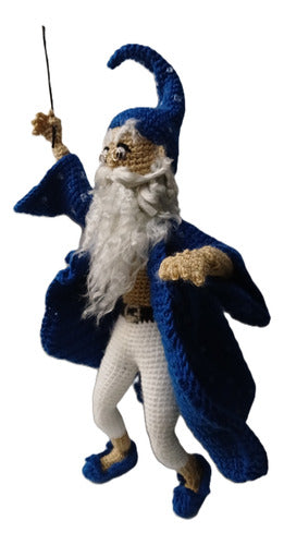 Generic Plush Amigurumi Merlin Wizard - 47cm Tall 3