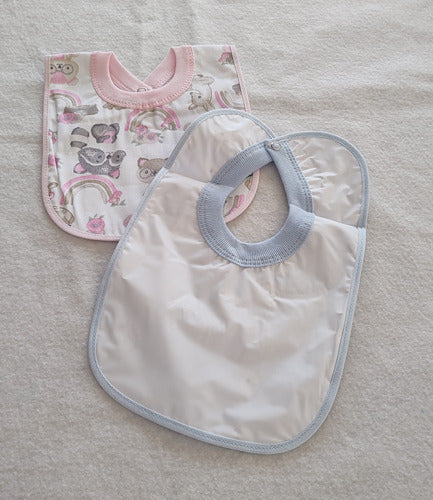 Waterproof Bibs with Cotton Pique Front 2