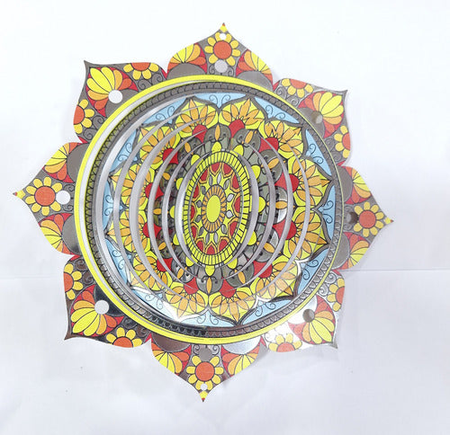 3D Wind Stainless Steel Mobile Mandalas 1