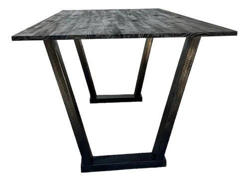 Rustico Design Black Wooden Living Room Table 2