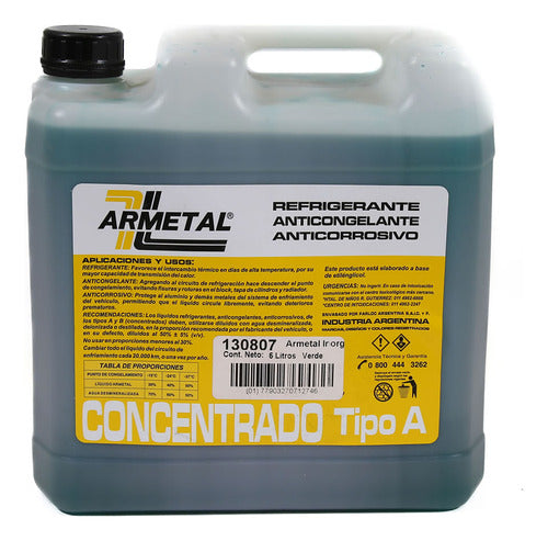 Armetal Permanent Antifreeze Liquid 5 Liters Green 2