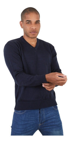 Men's V-Neck Sweater High-Quality Yarn 3