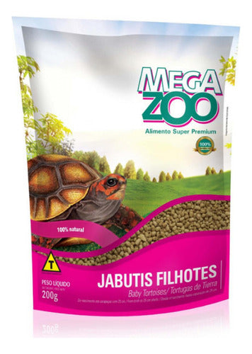 Ração Para Jabuti Filhotes 200g Megazoo 0