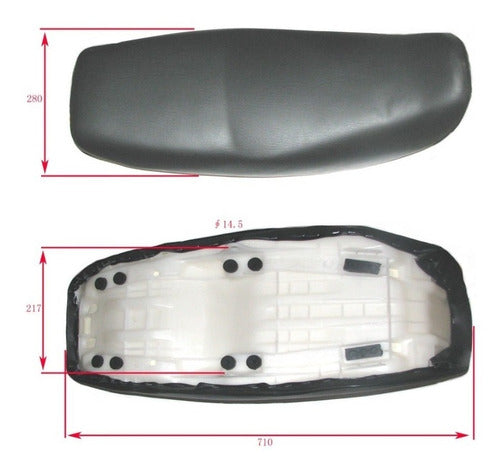 Asiento Completo P/ Motomel Skua 150-200-250 Oem 1