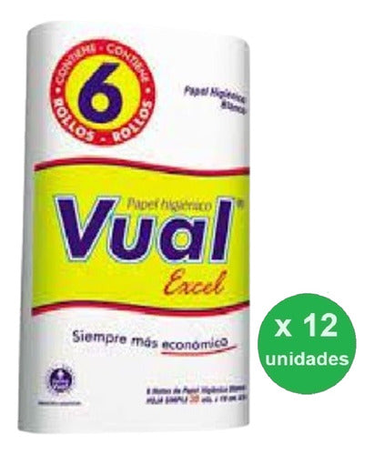 Pack Papel Higiénico Vual Excel 6x30m - X12u - Dh Tienda 1