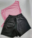 BAKMOR.OFICIAL Short Mom Engomado Mujer Simil Cuero Dama Moda Tiro Alto 3