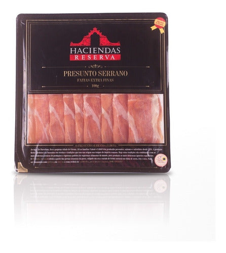 Presunto Serrano Fatiado Haciendas Und 100g 3