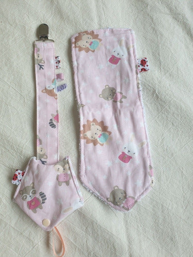 Pacifier Holder with Pacifier Protector and Bib 7