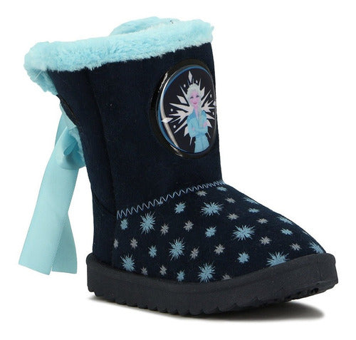 Disney Bota Textil Forrada Frozen Azul/Celeste 0