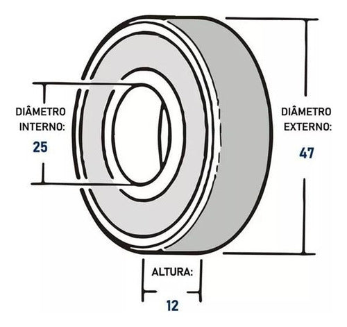 Kit Rolamentos Roda Traseira Ktm Husqvarna Beta Gasgas Nsk 2