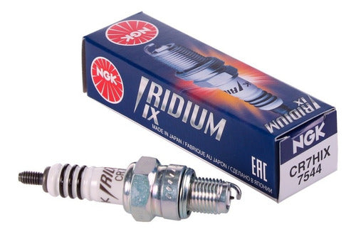 NGK Iridium Spark Plug CR7HIX for Gilera Smash 110 Full 0