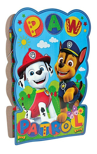 Piñata  Paw Patrol Carton Producto Oficial Cotillon 0