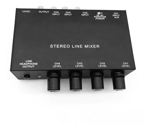 FAMUSIC Mini Mixer De Linea 5 Canales Stereo Mx500 0