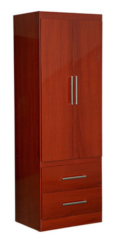 Máximo Wardrobe 2 Doors 2 Drawers Mahogany 0