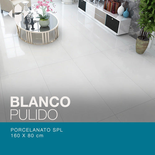 SPL Pulido Blanco Porcelain Tile 80x160 1st Quality 1