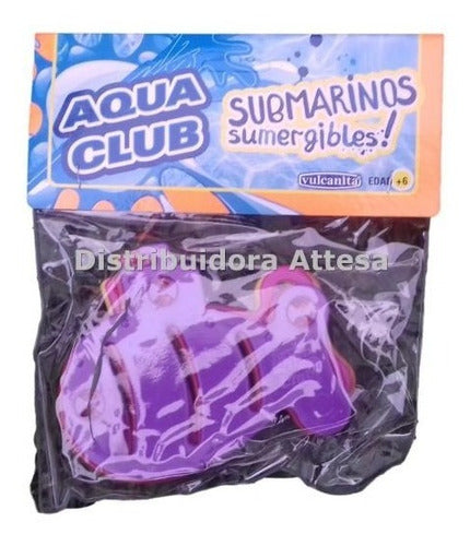 Combo Sumergibles Vulcanita 2 Bastones 2 Discos 2 Submarinos 3