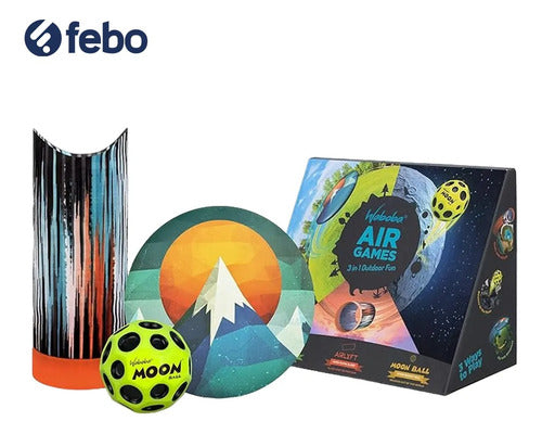 Waboba Set Air Game Wingman - Airlift + Moon Ball Febo 1