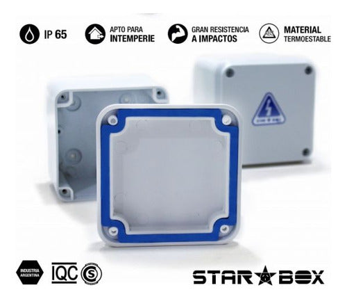 Star Box Waterproof Junction Box 9x9x5.5 CCTV Camera Connection 1