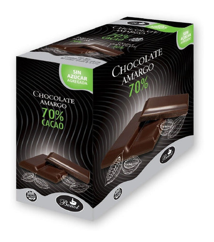 Benot Dark Chocolate Bars 70% Cocoa - 100g Each 0