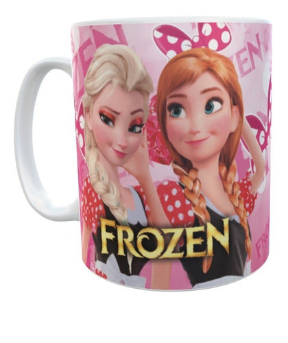 Frozen Ceramic Mug Elsa and Anna Sublimated Various Models 0