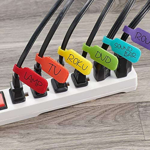 Etiquetas De Cables De Wrap-it Storage, Medianas, Multicolor 4