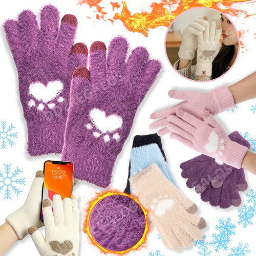 Warm Polar Fleece Thermal Gloves for Winter Cold 0