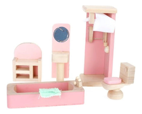 Kisoy Generic Dollhouse Furniture Set - 4-Piece Kitchen Toy Set 4