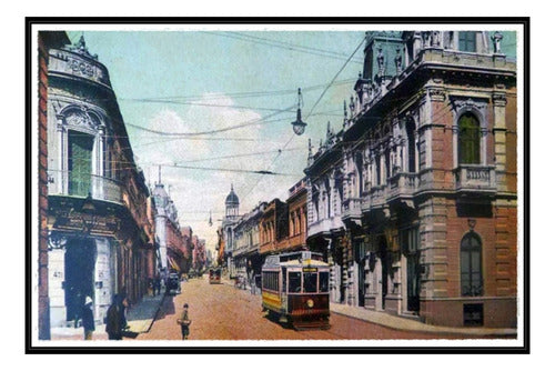 Calle 25 De Mayo - Montevideo Antiguo - Lámina 45x30 Cm. 0