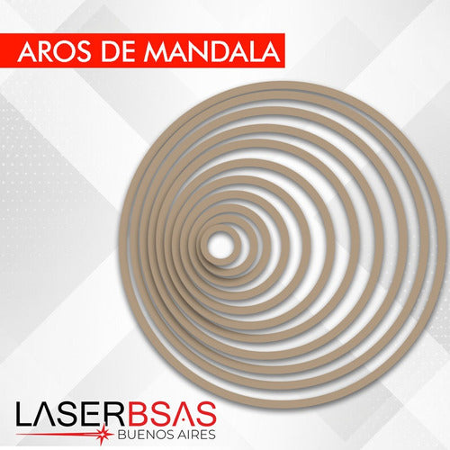 Aros P/atrapasueños 70cm En Mdf 3mm Pack Completo 0