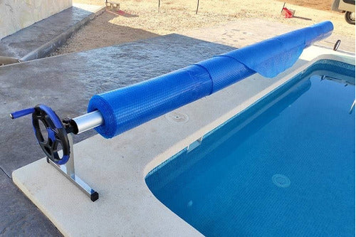 SEGUREDES Manta Termica Cobertor Para Piscinas 12x3 Mtrs + Enrollador 7